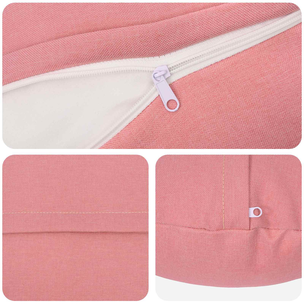 Federa 6 pz HEERLEN Rosa Ø 30 cm Tessuto