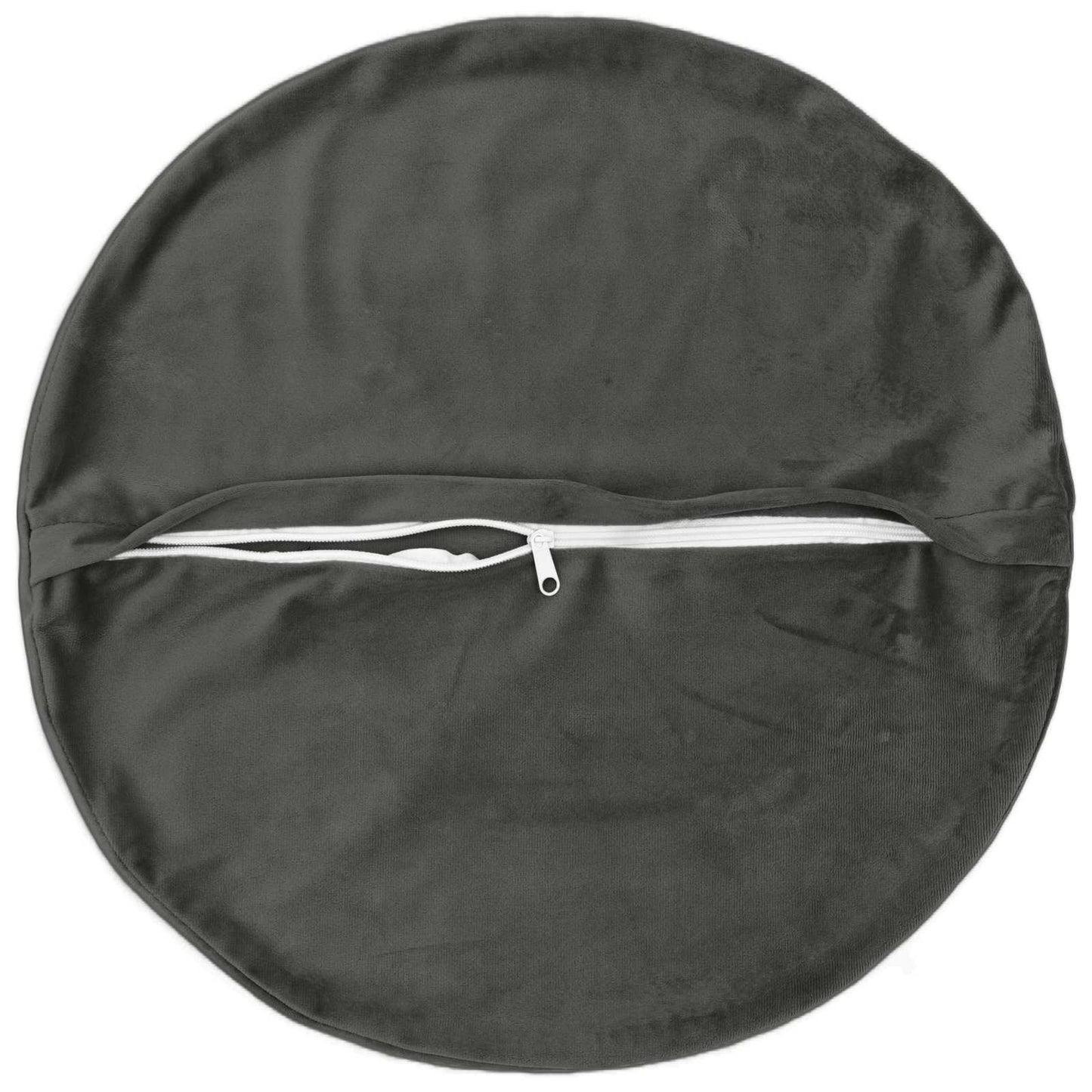 Federa 2 pcs HEERLEN Grigio Scuro Ø 30 cm Velluto
