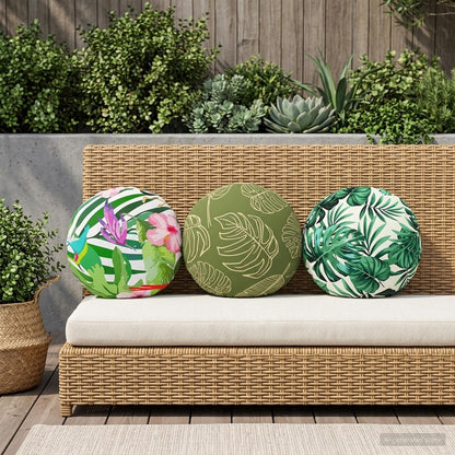 Federa 6 pcs HEERLEN Design a foglia Ø 40 cm Poliestere