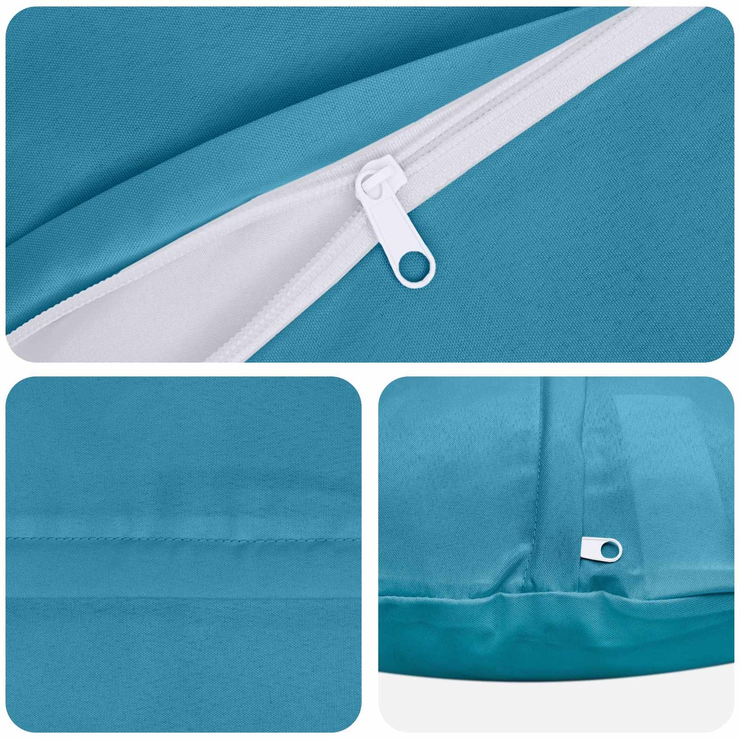 Federa 6 pcs HEERLEN Azzurro Ø 30 cm Poliestere