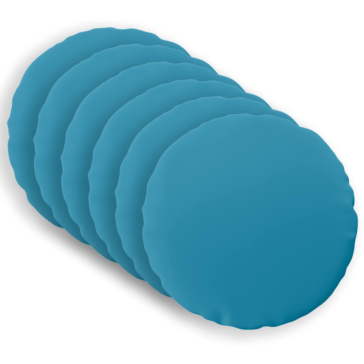 Federa 6 pcs HEERLEN Azzurro Ø 30 cm Poliestere