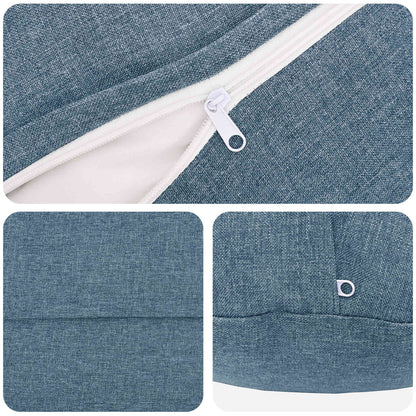 Federa 6 pz HEERLEN Blu jeans Ø 40 cm Tessuto