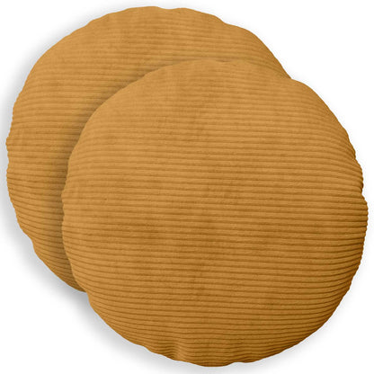 Federa 2 pcs HEERLEN Giallo Ø 40 cm corduroy | homemem39