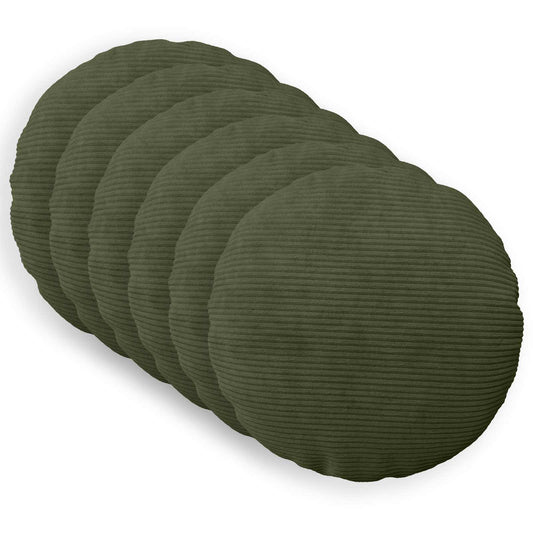 Federa 6 pcs HEERLEN Verde Ø 40 cm corduroy | homemem39
