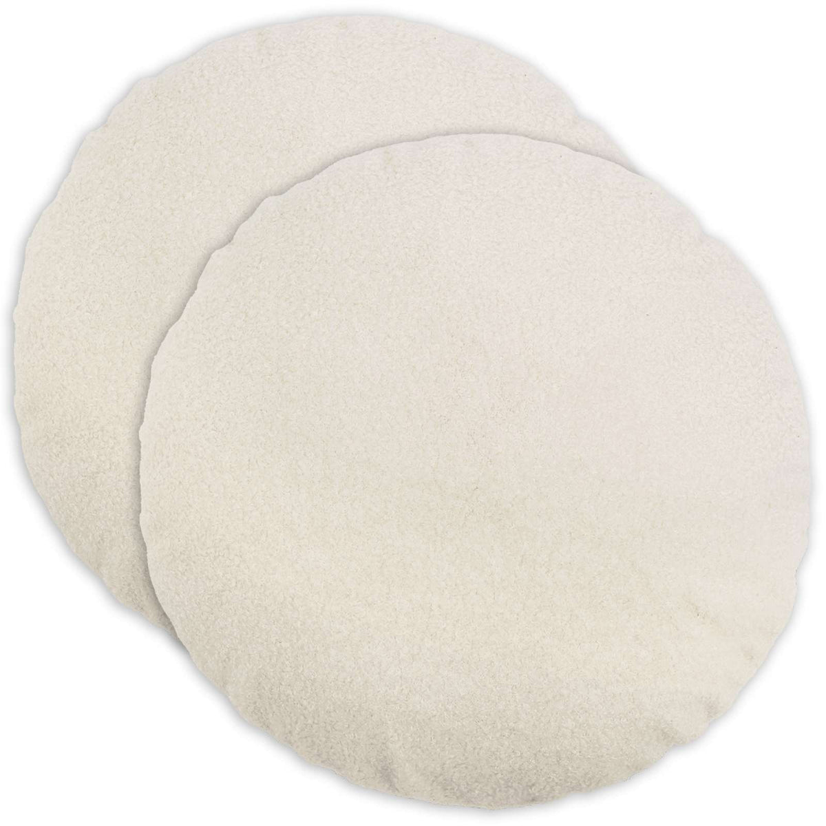 Federa 2 pcs HEERLEN Crema Ø 40 cm Bouclé | homemem39