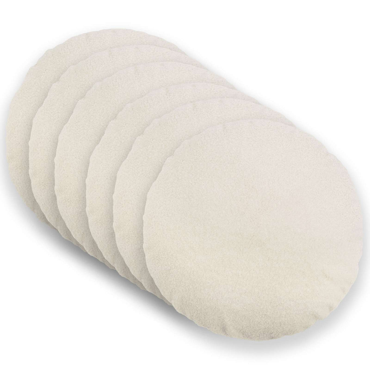 Federa 6 pcs HEERLEN Crema Ø 40 cm Bouclé | homemem39