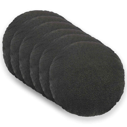 Federa 6 pcs HEERLEN Grigio Scuro Ø 40 cm Bouclé | homemem39