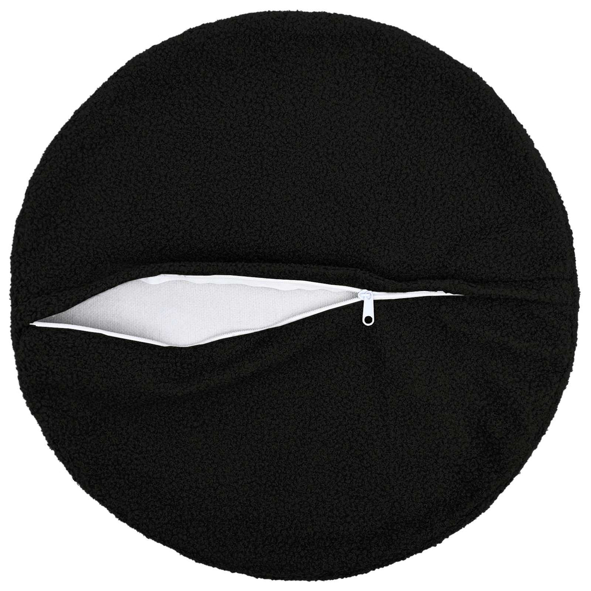 Federa 2 pcs HEERLEN Nero Ø 40 cm Bouclé | homemem39