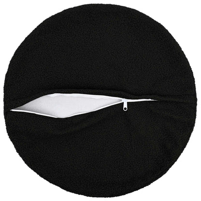 Federa 2 pcs HEERLEN Nero Ø 40 cm Bouclé | homemem39