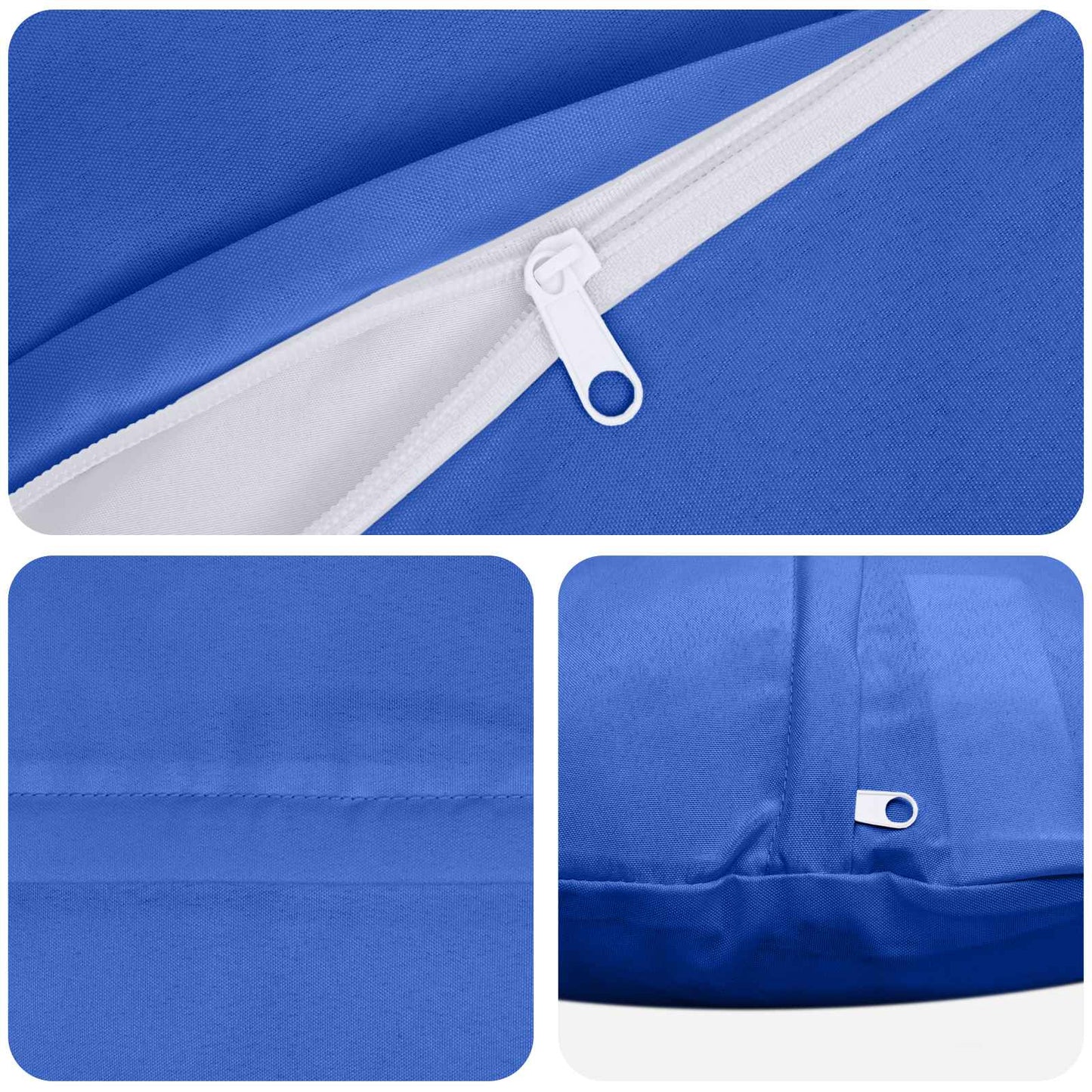 Federa 2 pcs HEERLEN Blu Reale Ø 40 cm Poliestere