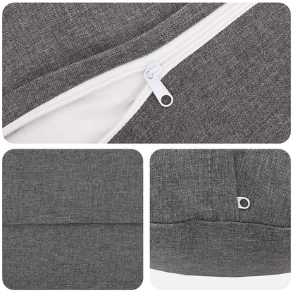 Federa 6 pz HEERLEN Grigio Chiaro Ø 50 cm Tessuto