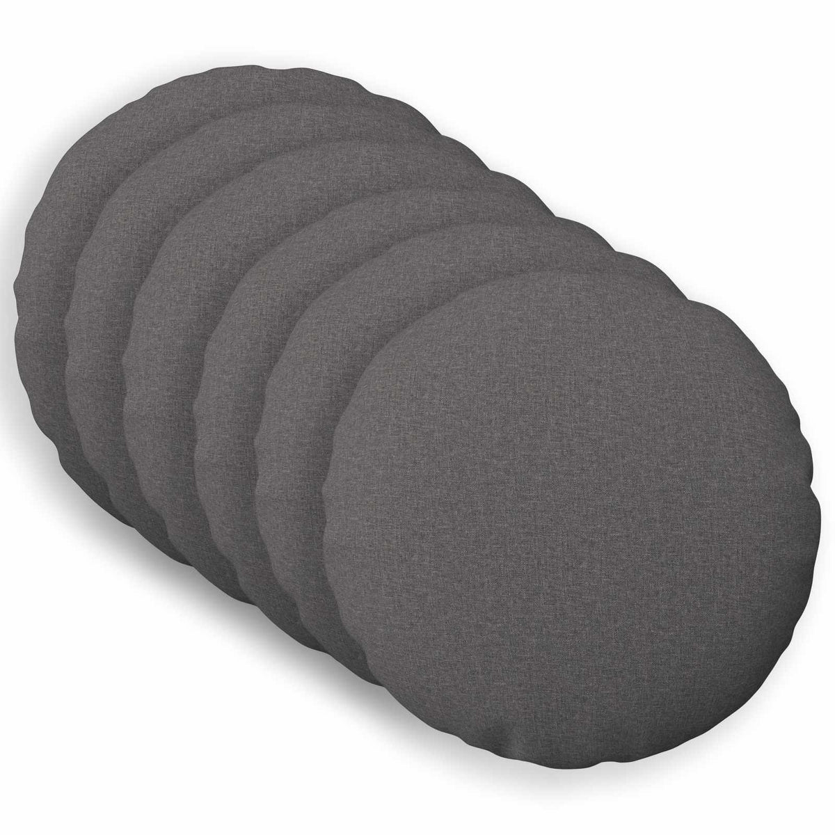 Federa 6 pz HEERLEN Grigio Chiaro Ø 50 cm Tessuto