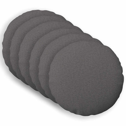 Federa 6 pz HEERLEN Grigio Chiaro Ø 50 cm Tessuto