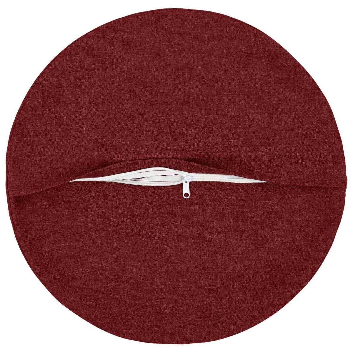 Federa 2 pz HEERLEN Rosso Vino Ø 50 cm Tessuto