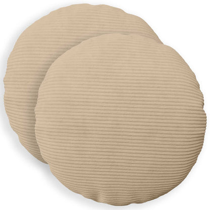 Federa 2 pcs HEERLEN Tortora Ø 50 cm corduroy | homemem39