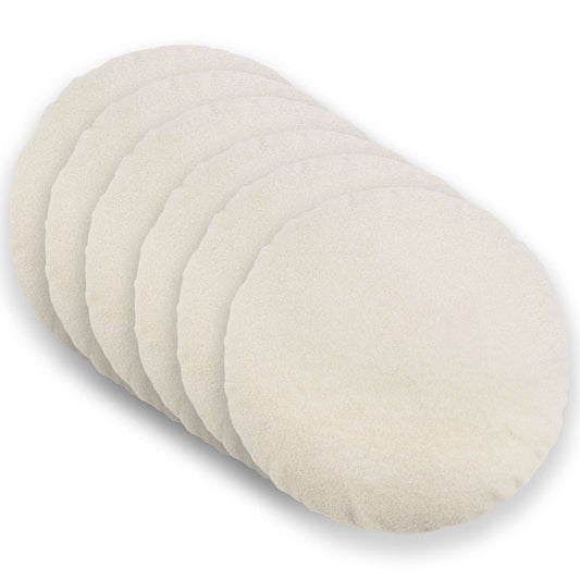 Federa 6 pcs HEERLEN Crema Ø 50 cm Bouclé | homemem39