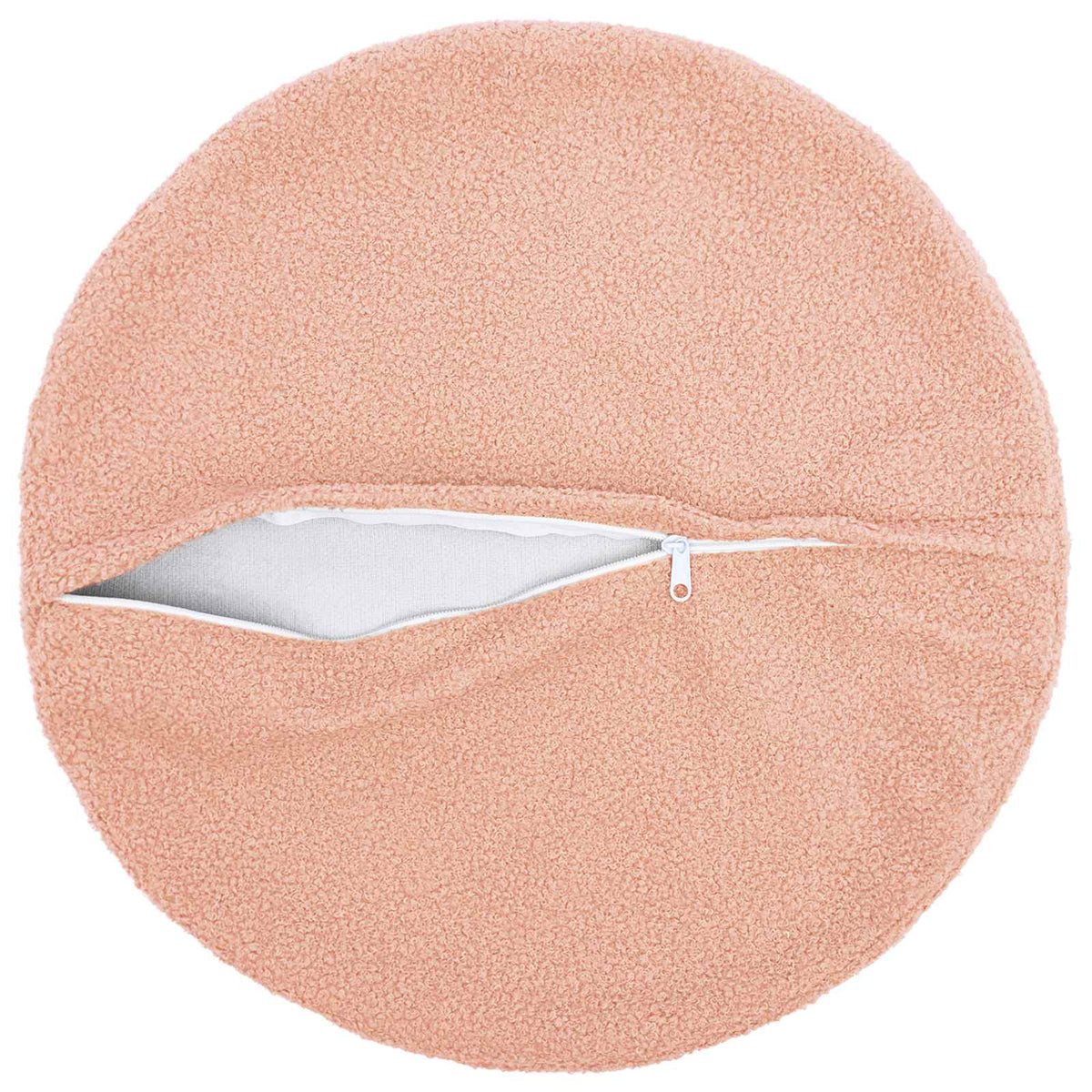 Federa 6 pcs HEERLEN Rosa Ø 50 cm Bouclé | homemem39