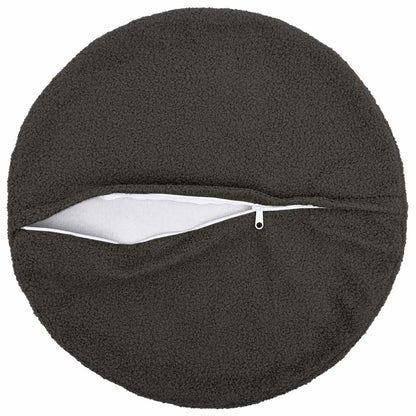 Federa 6 pcs HEERLEN Grigio Scuro Ø 50 cm Bouclé | homemem39