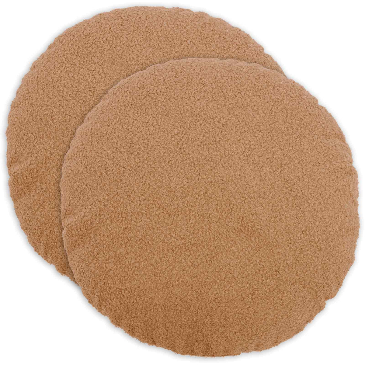 Federa 2 pcs HEERLEN Beige Ø 50 cm Bouclé | homemem39
