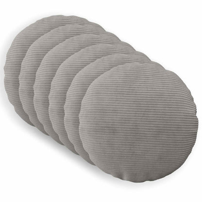 Federa 6 pcs HEERLEN Grigio Chiaro Ø 60 cm corduroy | homemem39