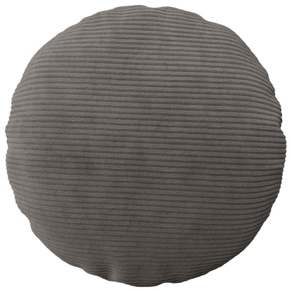Federa 2 pcs HEERLEN Grigio Scuro Ø 60 cm corduroy | homemem39
