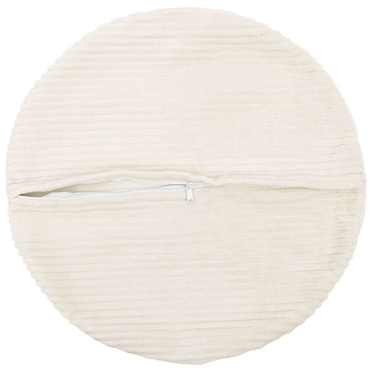 Federa 6 pcs HEERLEN Crema Ø 60 cm corduroy | homemem39