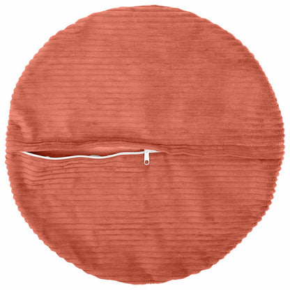Federa 2 pcs HEERLEN Rosso Arancio Ø 60 cm corduroy