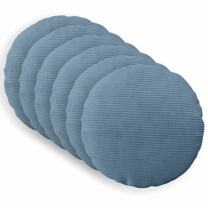 Federa 6 pcs HEERLEN Blu Ø 60 cm corduroy | homemem39