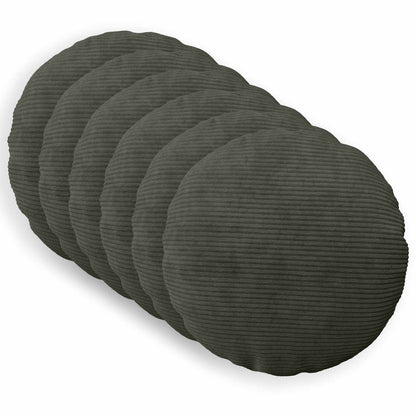 Federa 6 pcs HEERLEN Antracite Ø 60 cm corduroy | homemem39