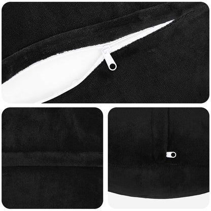 Federa 2 pcs HEERLEN Nero Ø 60 cm Flanella