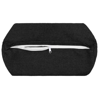 Federa 6 pz HEERLEN Nero Ø 15 x 40 cm Tessuto | homemem39
