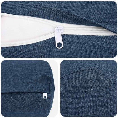 Federa 2 pz HEERLEN Blu Ø 15 x 40 cm Tessuto | homemem39
