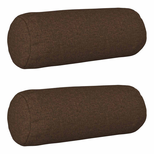 Federa 2 pz HEERLEN Marrone Ø 15 x 40 cm Tessuto