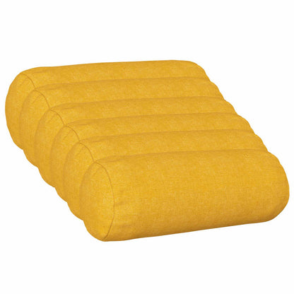 Federa 6 pz HEERLEN Giallo Chiaro Ø 15 x 40 cm Tessuto | homemem39