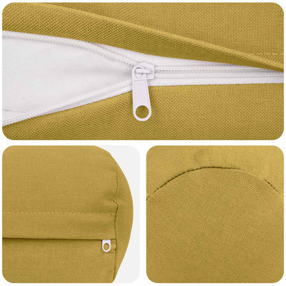 Federa 6 pz HEERLEN Verde chiaro Ø 15 x 40 cm Tessuto