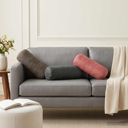 Cuscino con cuscino HEERLEN 6 pz Grigio Chiaro Velluto