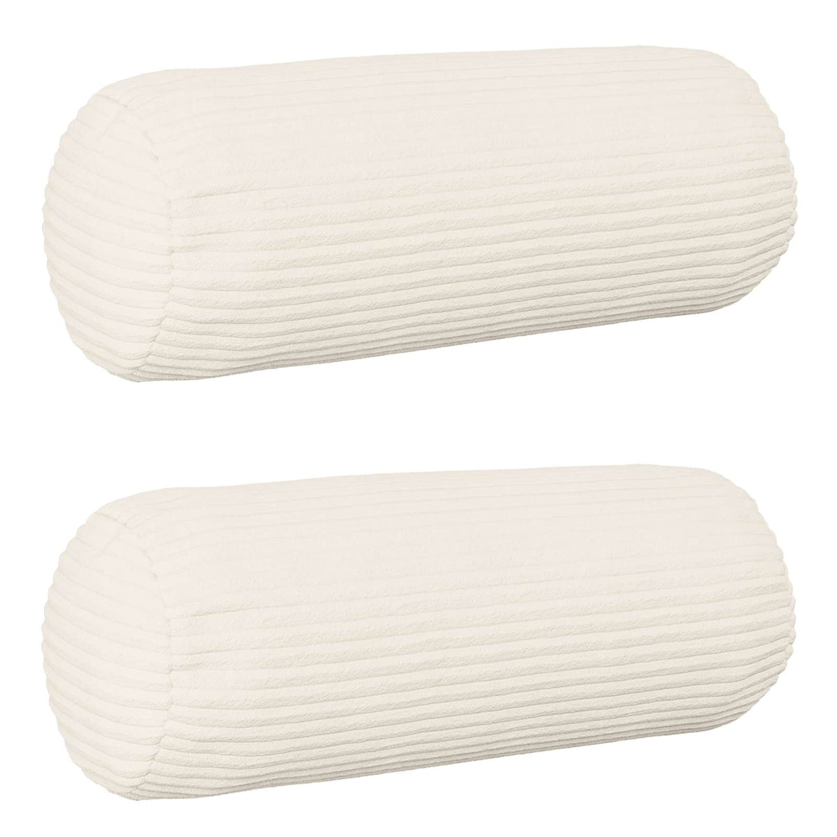 Federa 2 pcs HEERLEN Crema Ø 15 x 40 cm corduroy | homemem39