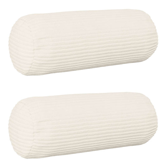 Federa 2 pcs HEERLEN Crema Ø 15 x 40 cm corduroy | homemem39