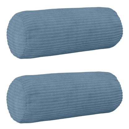 Federa 2 pcs HEERLEN Blu Ø 15 x 40 cm corduroy | homemem39