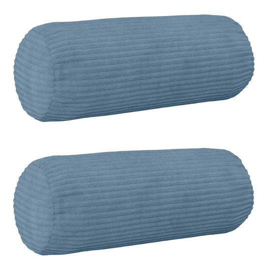 Federa 2 pcs HEERLEN Blu Ø 15 x 40 cm corduroy | homemem39