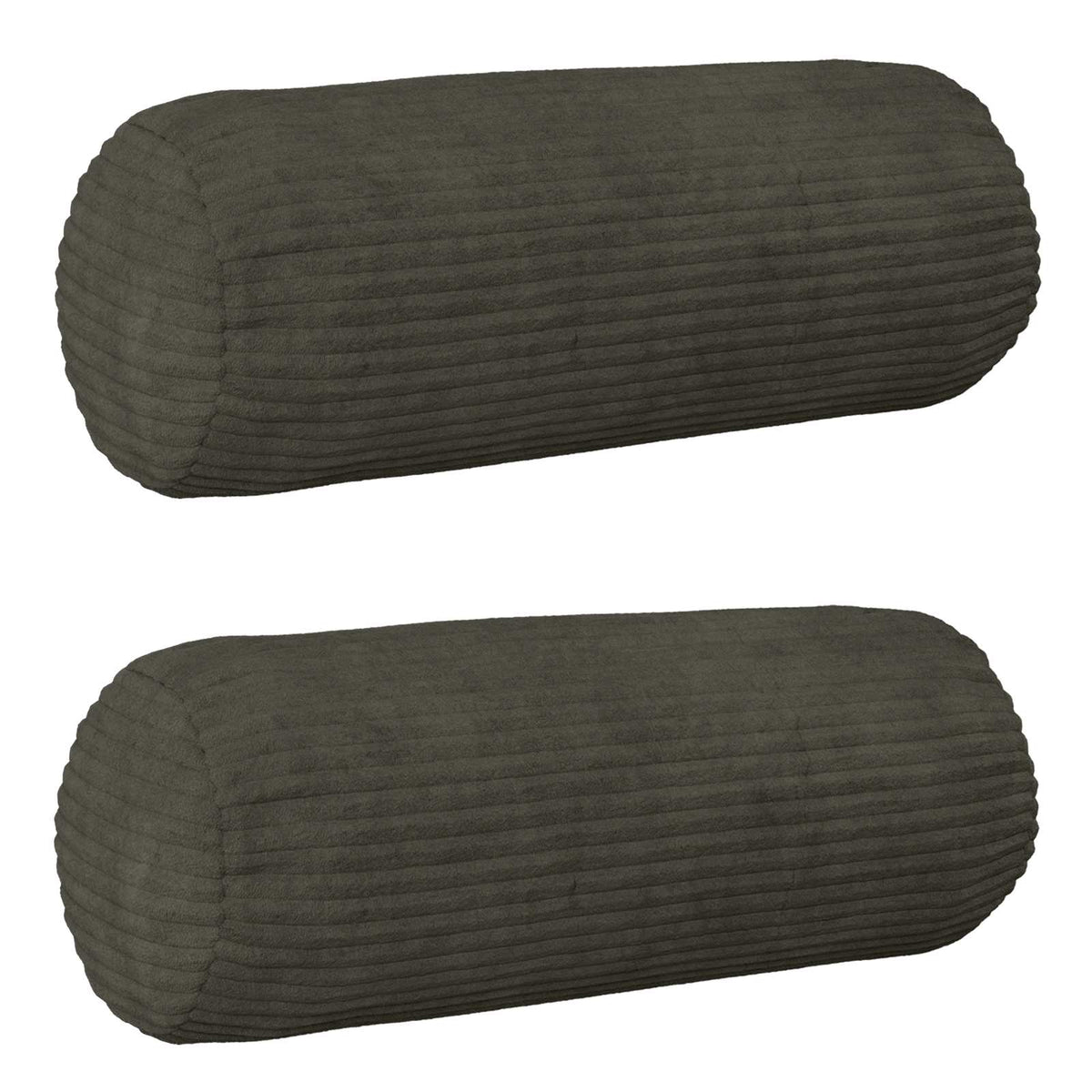 Federa 2 pcs HEERLEN Antracite Ø 15 x 40 cm corduroy | homemem39