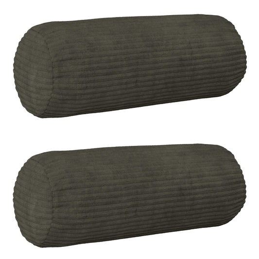 Federa 2 pcs HEERLEN Antracite Ø 15 x 40 cm corduroy | homemem39