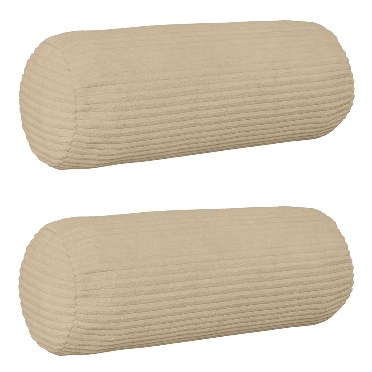 Federa 2 pcs HEERLEN Tortora Ø 15 x 40 cm corduroy | homemem39