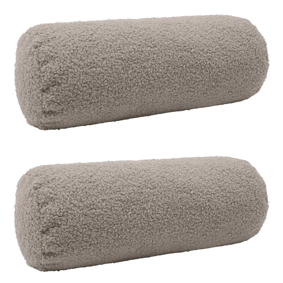 Federa 2 pcs HEERLEN Grigio Chiaro Ø 15 x 40 cm Bouclé | homemem39