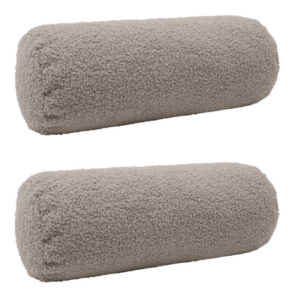 Federa 2 pcs HEERLEN Grigio Chiaro Ø 15 x 40 cm Bouclé | homemem39