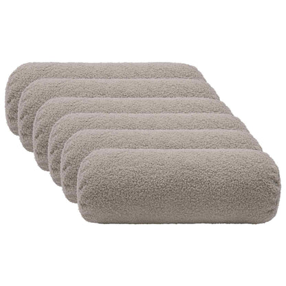 Federa 6 pcs HEERLEN Grigio Chiaro Ø 15 x 40 cm Bouclé | homemem39