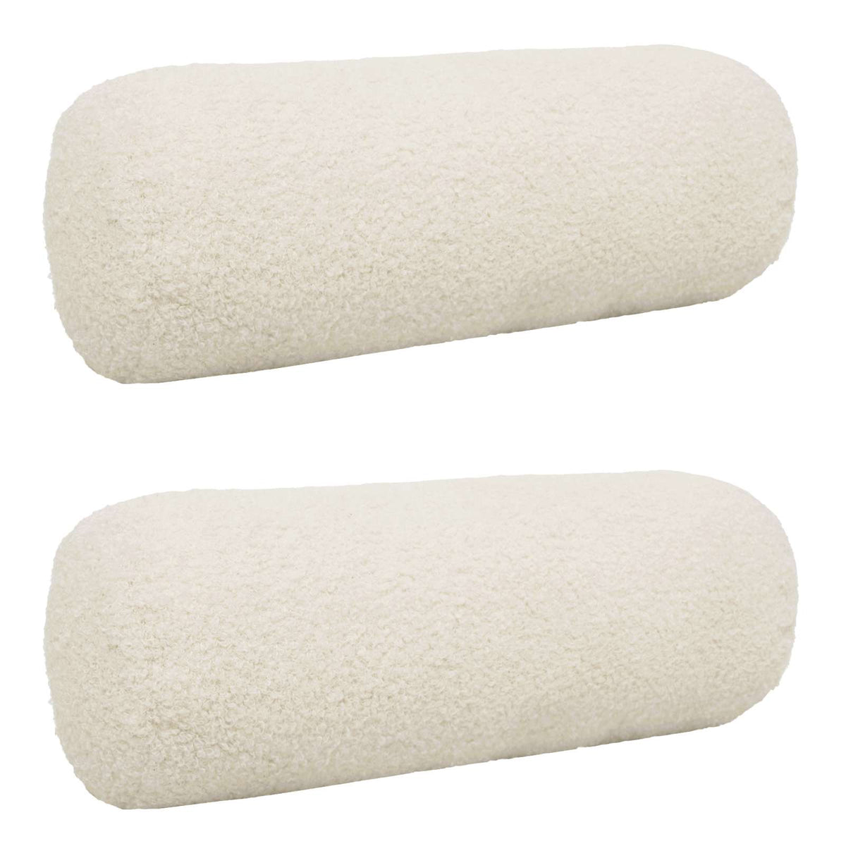 Federa 2 pcs HEERLEN Crema Ø 15 x 40 cm Bouclé | homemem39