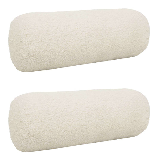 Federa 2 pcs HEERLEN Crema Ø 15 x 40 cm Bouclé | homemem39