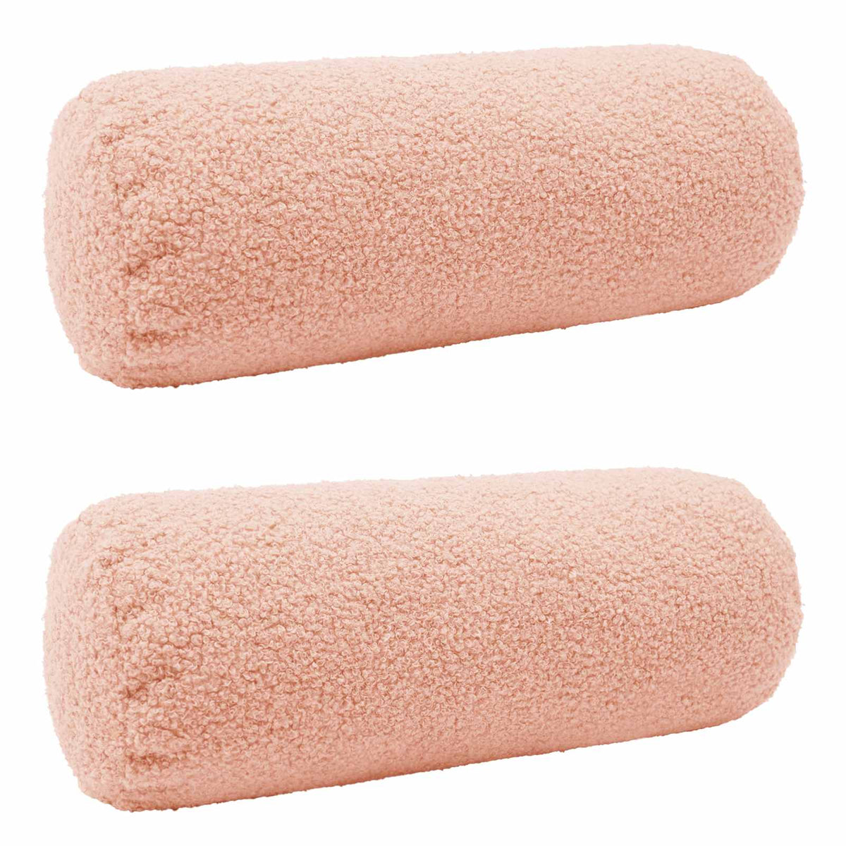 Federa 2 pcs HEERLEN Rosa Ø 15 x 40 cm Bouclé | homemem39