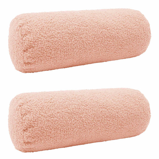 Federa 2 pcs HEERLEN Rosa Ø 15 x 40 cm Bouclé | homemem39